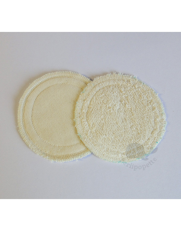 Disque démaquillant coton bio lavables - 10pc